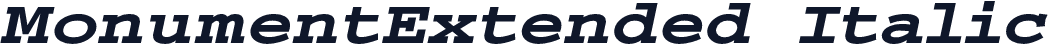 MonumentExtended  Italic