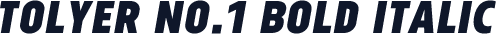 Tolyer No.1 Bold Italic