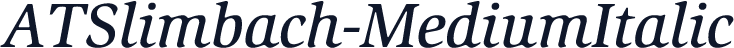 ATSlimbach-MediumItalic