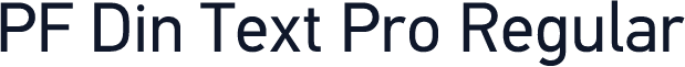 PF Din Text Pro Regular