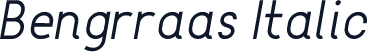 Bengrraas Italic
