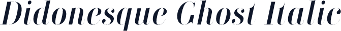 Didonesque Ghost Italic