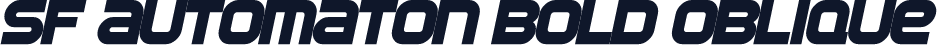 SF Automaton Bold Oblique