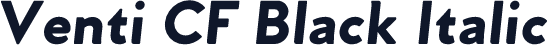 Venti CF Black Italic