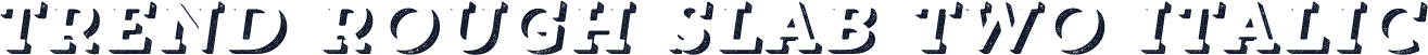 Trend Rough Slab Two Italic