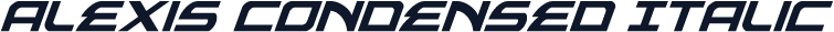 Alexis Condensed Italic