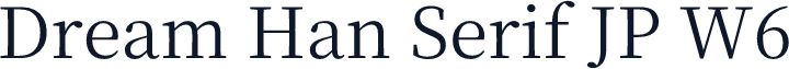 Dream Han Serif JP W6