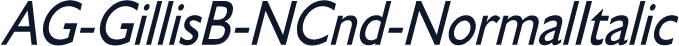 AG-GillisB-NCnd-NormalItalic
