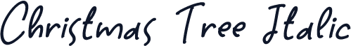 Christmas Tree Italic