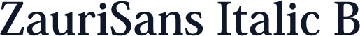 ZauriSans Italic B