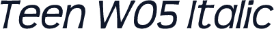 Teen W05 Italic