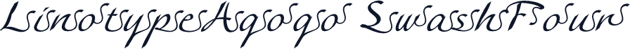 LinotypeAgogo SwashFour