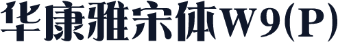 华康雅宋体W9(P)