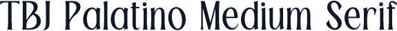 TBJ Palatino Medium Serif