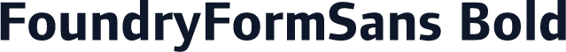 FoundryFormSans Bold