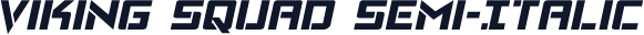Viking Squad Semi-Italic