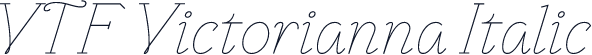 VTF Victorianna Italic