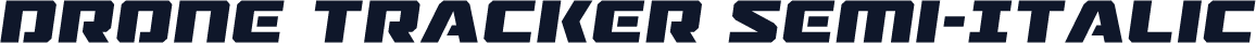 Drone Tracker Semi-Italic