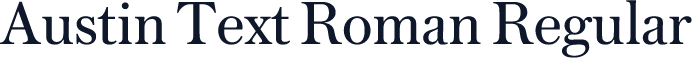 Austin Text Roman Regular