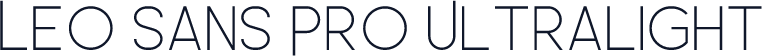 Leo Sans Pro Ultralight