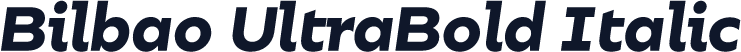 Bilbao UltraBold Italic