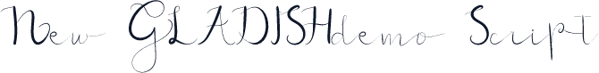 New GLADISHdemo Script
