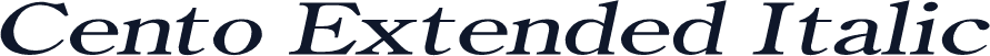 Cento Extended Italic