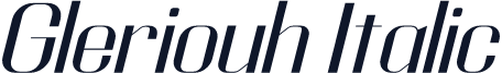Gleriouh Italic