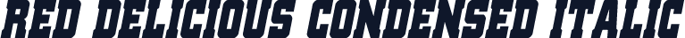 Red Delicious Condensed Italic