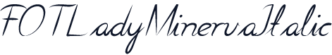 FOTLadyMinervaItalic