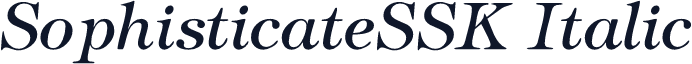 SophisticateSSK Italic