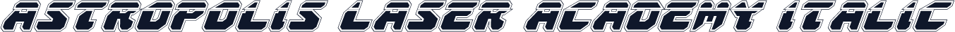 Astropolis Laser Academy Italic