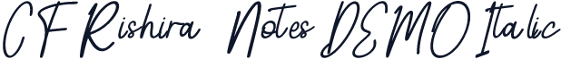 CF Rishira Notes DEMO Italic