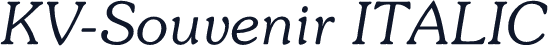 KV-Souvenir ITALIC