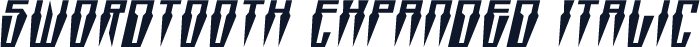 Swordtooth Expanded Italic
