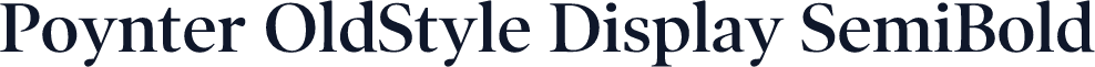 Poynter OldStyle Display SemiBold