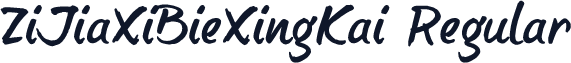 ZiJiaXiBieXingKai Regular