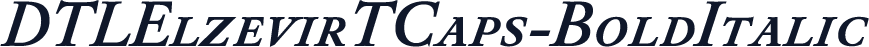 DTLElzevirTCaps-BoldItalic