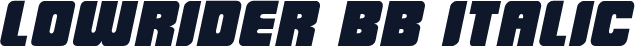 LowRider BB Italic