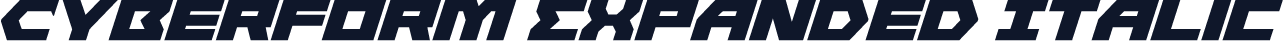 Cyberform Expanded Italic