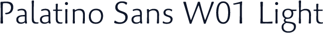 Palatino Sans W01 Light