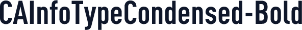 CAInfoTypeCondensed-Bold