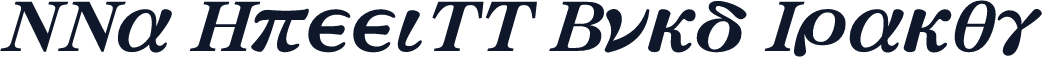 MMa GreekSS Bold Italic