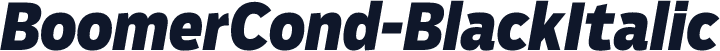 BoomerCond-BlackItalic
