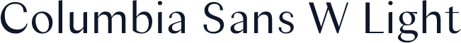 Columbia Sans W Light