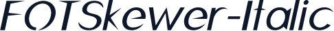 FOTSkewer-Italic