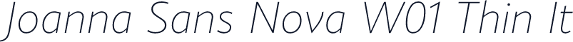 Joanna Sans Nova W01 Thin It