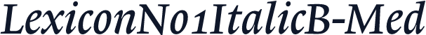 LexiconNo1ItalicB-Med
