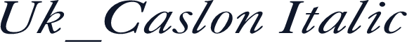 Uk_Caslon Italic