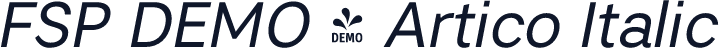 FSP DEMO - Artico Italic